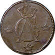 1/2 SKILLING SWEDEN COPPER 1803  CHOICE VF KM#565 (3690) Uncertified