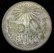 50 Centavos Mexico ESTADOS UNIDOS MEXICANOS Silver 1917  XF Toned KM# 445(27 173) Uncertified