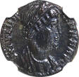 Nummus Roman HELENA AD 324-328/30 AE4 BI  NGC MS /GODDESS PAX (190)