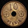 10 Pennia FINLAND Copper 1942  UNC Condition WWII Issue KM# 33.1 (23 989) unz