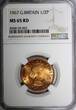 United Kingdom 1/2 Penny GREAT BRITAIN Elizabeth II 1967  NGC MS65 RD FULL RED KM# 896 (003)