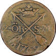 Sweden Adolf Frederick Copper 1759 2 Ore, S.M. Mintage-352,000 KM# 461 (21 343) Uncertified
