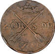 Sweden Adolf Frederick Copper 1760 2 Ore, S.M. Mintage-558,000 KM# 461 (21 348) Uncertified