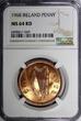 1968 Penny 1968 Ireland Republic Bronze  NGC MS64 RD NICE RED Hen with chicks KM11 (9)