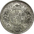 1/4 Rupee India-British George VI Silver 1940 (B)  Bombay UNC KM# 545 (22 334) unz