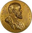 Bronze AUSTRIA  Medal 1885 by Stefan Schwartz Death Rudolph von Eitelberger (057)