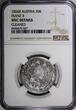 20 Kreuzer Austria Franz II Silver 1806 A  Vienna NGC UNC DETAILS KM#2140 (27) NGC unz DETAILS KM