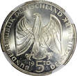 5 Mark Germany-Federal Republic Silver 1970 F  NGC MS65 1 GRADED HIGH KM# 127(1)