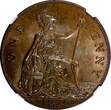 United Kingdom 1 Penny GREAT BRITAIN George V Bronze 1936  NGC MS63 BN NICE TONING KM# 838 (026)