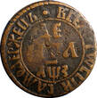 1707 Denga 1707 RUSSIA PETER I Copper 1/2 Kopek 3,85 g. VF Condition KM# 115 (6850)