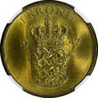 1 Krone Denmark Frederik IX 1947NS  NGC MS65 BETTER DATE KM# 837.1 (144)