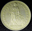 2 Francs SWITZERLAND Copper-Nickel 1968  1st Year Type KM# 21a.1 (23 365) Uncertified