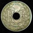 25 Centimes FRANCE Copper-Nickel 1919  No Dash KM# 867a (27 015) Uncertified
