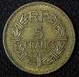 5 Francs FRANCE 1946 C  Castelsarrasin Mint SCARCE KM# 888a.3 (27 964) Uncertified