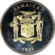 25 Cents JAMAICA 1971 FM  32.3 mm KM# 56 (22 646) Uncertified