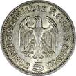 5 Reichsmark Germany - Third Reich Silver 1936 A  Berlin Mint KM# 86 (25 125) Uncertified