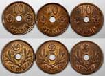 10 Pennia FINLAND Copper 1943  UNC Condition WWII RANDOM PICK (1 Coin) KM# 33.1 unz