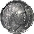 20 Centesimi Italy 1942 R XX  NGC UNC DETAILS MAGNETIC REEDED EDGE KM# 75b (131) NGC unz DETAILS MAGNETIC REEDED EDGE KM