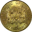 5 Cents Kenya Nickel-Brass 1975  25.5 mm UNC Llantrisant Mint KM# 10 (21 262) unz