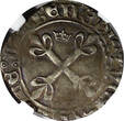 FRANCE Charles VI 1380-1422 Silver FLORET NGC AU50 Tours Duplessy-417B (010)