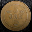 5 Öre SWEDEN Oscar II Bronze 1899  27mm KM# 757 (22 960) Uncertified