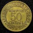 50 Centimes FRANCE Aluminum-Bronze 1921  KEY DATE HIGH GRADE KM# 884 (24 171) Uncertified