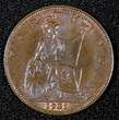 United Kingdom 1931 Farthing 1931 Great Britain George V Bronze  UNC KM# 825 (27 985) unz