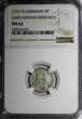 6 Pfennig Germany SAXE-WEIMAR-EISENACH 1757 FS  NGC MS62 SCARCE KM# 87.1 (001)