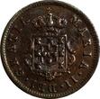 1 Real Mozambique Maria II Copper 1853  Mintage-100,000 SCARCE KM# 24 (18 839) Uncertified