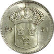 10 Öre SWEDEN Gustaf V Silver 1931 G  BU TONED KM# 780 (21 905) Uncertified
