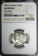 1 Franc France Silver 1894 A  NGC AU DETAILS KM# 822.1 (074)