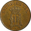 1 Öre Sweden Oscar II Bronze 1906  2 Years Type ch.UNC BETTER DATE KM# 768 (926) unz