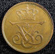 Bronze Denmark Frederik VIII  1907 1 Ore KEY DATE Ch UNC KM# 804 (23 100) unz