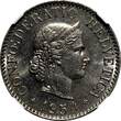 10 Rappen Switzerland Copper-Nickel 1954 B  NGC MS64 BETTER DATE KM# 27 (036)