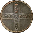 Russian Federation 5 Kopecks Russia Catherine I Copper 1725 MD  Kadashevsky Mint, Moscow KM# 165 (8) Uncertified