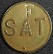 Bronze COSTA RICA  Token SAT c/s 