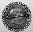 1 Corona Austria Franz Joseph I Silver 1915  Pin Brooch KM# 2820 (11 285) Uncertified
