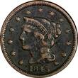 United States Large Cent US Copper 1845 Braided Hair  1C (13 693) Uncertified