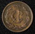1 Centavo Mexico ESTADOS UNIDOS MEXICANOS Bronze 1906  narrow date KM# 415 (869) Uncertified
