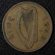 1 Penny Ireland Republic Bronze 1942  hen with chicks KM# 11 (28 031) Uncertified