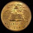 20 Centavos MEXICO Bronze 1964 Mo  Red Toned UNC KM# 440 (27 370) unz