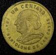 1 Centavo Guatemala Bartolome de las Casas Brass 1988  KM# 275.3 (24 466) Uncertified