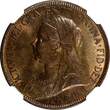 United Kingdom 1/2 Penny GREAT BRITAIN Victoria Bronze 1901  NGC MS64 BN TONING KM# 789 (017)