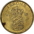 1 Krone Denmark Aluminum-Bronze 1953 N  Mintage 573,000 KM# 837.1 (4030) Uncertified