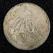 10 Centavos Mexico ESTADOS UNIDOS MEXICANOS Silver 1907 M  KM#428 (27 293) Uncertified