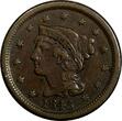 United States Large Cent US Copper 1845 Braided Hair  1c EX.LUX FAMILY COLLECTION (14 718) Uncertified