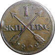 1 SKILLING SWEDEN 1802  OVERSTRUCK ON 2 ORE S.M. 1762 / FULL DATE KM#566 (2357) Uncertified