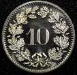 10 Rappen Switzerland Copper-Nickel 1982 B  GEM BU KM# 27 (24 106) Uncertified