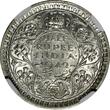 1/2 Rupee India-British George VI Silver 1942 (B)  Large Head NGC AU58 KM#551(14)