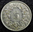 5 Rappen SWITZERLAND Nickel 1934 B  KM# 26b (23 394) Uncertified
